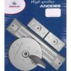 Aluminium anode kit for Honda outboards 75/225 HP - Artnr: 43.291.61 2