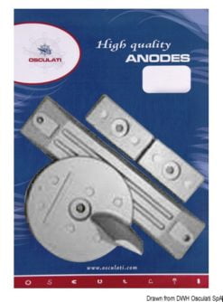 Aluminium anode kit for Honda outboards 40/50 HP - Artnr: 43.291.66 5