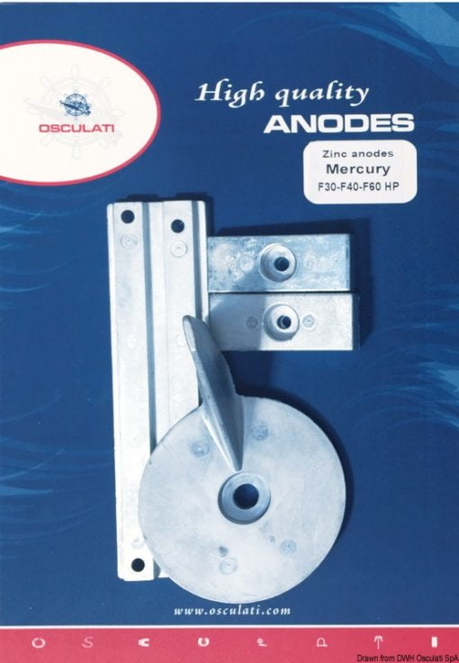 Anode kit for Mercury 4-pcs. zinc - Artnr: 43.355.00 4