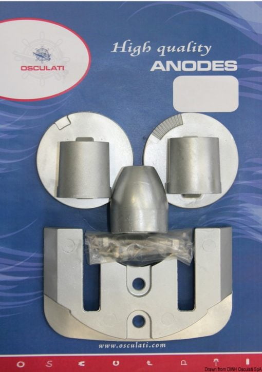 Anode kit Bravo II/III aluminium - Artnr: 43.361.01 4