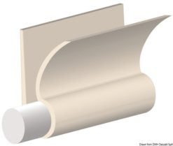 White PVC tray for cushions 4m-bar - Artnr: 44.010.02 6
