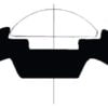 White PVC profile base h.40mm - Artnr: 44.480.17 1