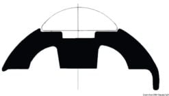 White PVC profile base h.50mm - Artnr: 44.480.36 16