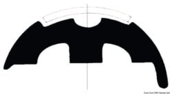 White PVC profile base h.45mm - Artnr: 44.480.18 14