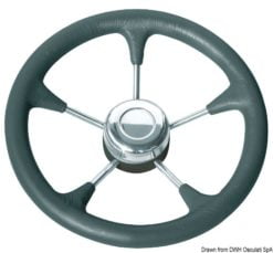 Steer.wheel,soft polyur.,white - Artnr: 45.128.03 9