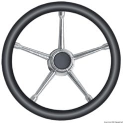 Steer.wheel A SS/teak 350mm - Artnr: 45.135.05 11