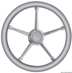 Steer.wheel A SS/teak 350mm - Artnr: 45.135.05 10