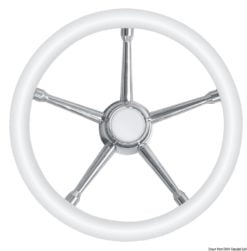 Steer.wheel A SS/teak 350mm - Artnr: 45.135.05 9