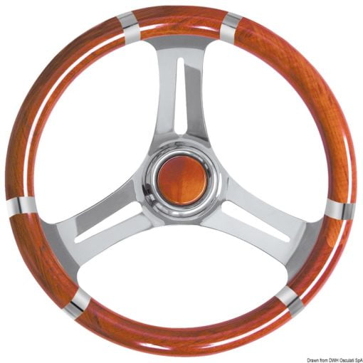 Steer.wheel B SS/grey 350mm - Artnr: 45.136.02 8