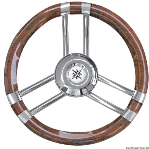 Steer.wheel C SS/grey 350mm - Artnr: 45.137.02 5