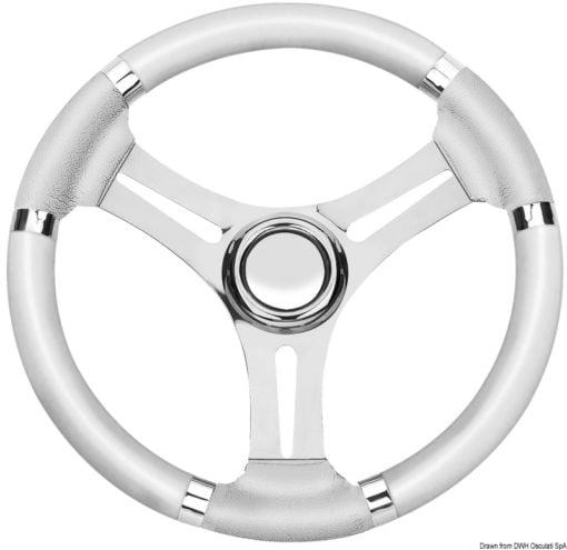 Steer.wheel B SS/grey 350mm - Artnr: 45.136.02 6