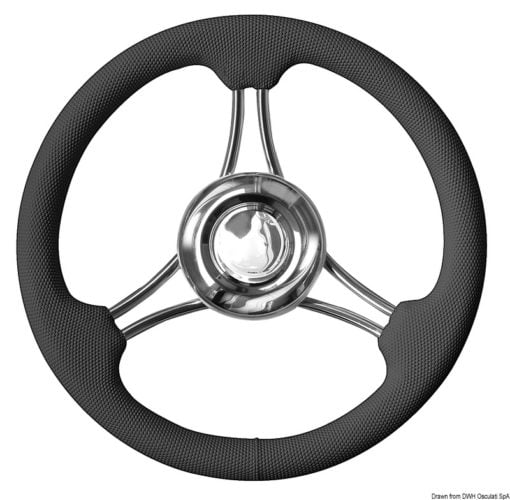 Steering wheel mahogany 350 mm - Artnr: 45.152.05 12