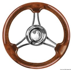 SS+mahogany steer.wheel 350mm - Artnr: 45.174.35 19