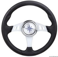 Steering wheel black/silver 350 mm - Artnr: 45.158.41 5