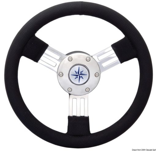 Pegaso steering wheel SS spokes Ø 300 mm black - Artnr: 45.158.45 3