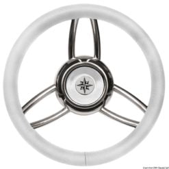 Blitz steering wheel w/matt teak outer ring - Artnr: 45.169.04 12