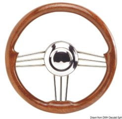 Steering wheel mahogany 350 mm - Artnr: 45.152.05 15