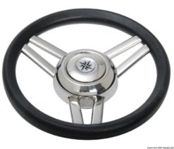 Magnifico steering wheel 3-spoke Ø 350 mm teak - Artnr: 45.177.04 11