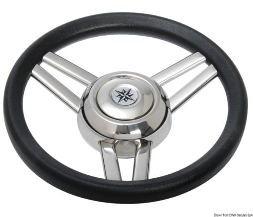 Magnifico steering wheel 3-spoke Ø 350 mm white - Artnr: 45.177.03 7