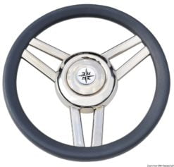 Magnifico steering wheel 3-spoke Ø 350 mm teak - Artnr: 45.177.04 10