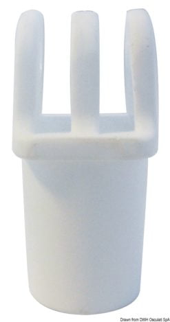 Spare rowlock for nylon white bimini tops - Artnr: 46.625.03 11