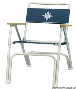 Alum.fold.chair DECK blue - Artnr: 48.353.05 7