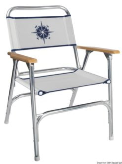 Alum.fold.chair DECK blue - Artnr: 48.353.05 6