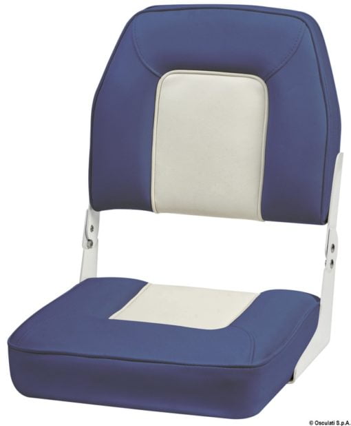 Sedile con schienale ribaltab. De Luxe bianco/blu - Artnr: 48.403.03 3