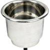 Delux SS standard glass holder w/drain hole - Artnr: 48.430.01 1