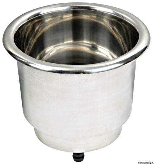 Delux SS standard glass holder w/drain hole - Artnr: 48.430.01 3