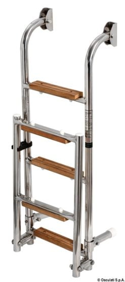 S.S/wood ladder 3 steps - Artnr: 49.566.03 6