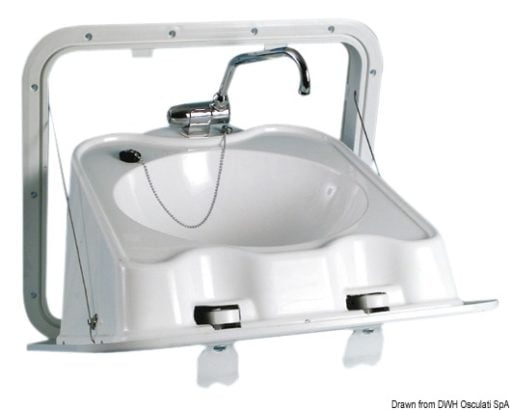 Wall foldable ABS sink - Artnr: 50.188.68 3