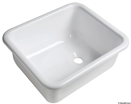 White plexiglass sink 33x28x14 - Artnr: 50.188.81 3