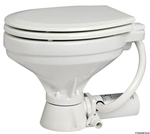 Electric toilet w/white plastic seat - Artnr: 50.207.13 7