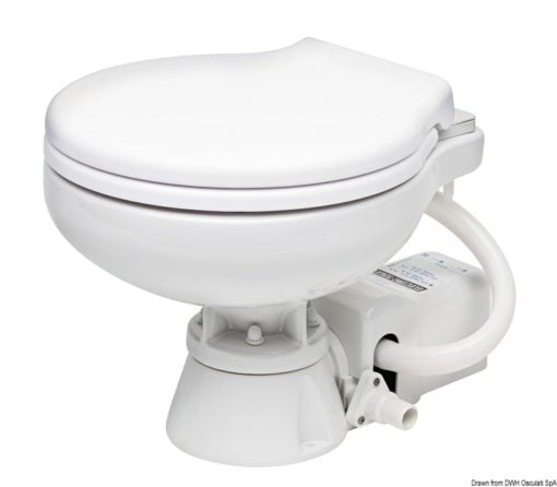 Electric toilet w/white plastic seat - Artnr: 50.207.13 3
