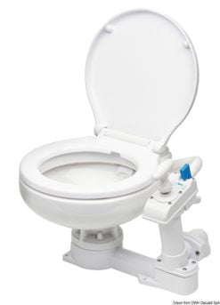 Large porcelain manual toilet - Artnr: 50.206.25 7