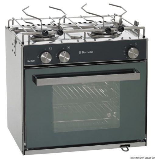 Smev Sunlight gas cooker 2 burners + oven - Artnr: 50.366.02 3