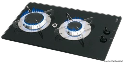 1-burner gas cooktop 320 x 285 mm - Artnr: 50.709.11 6