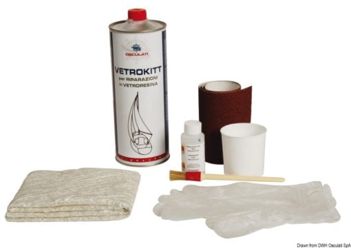 Kit for fiberglass repair 800 g - Artnr: 65.520.09 3