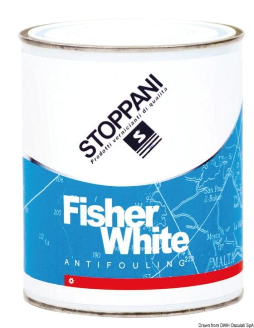 Fisher Paint white antifouling 2.5 l - Artnr: 65.877.22 3