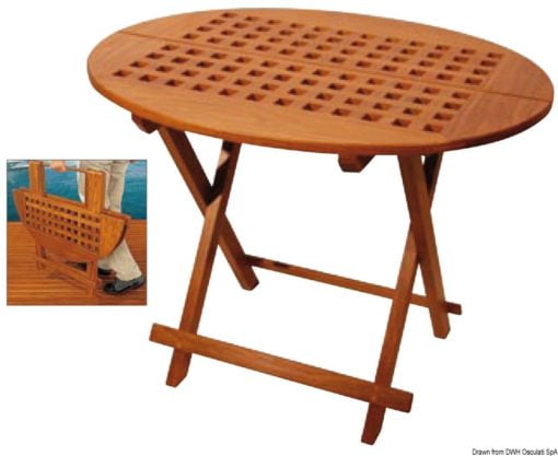 Teak oval table 80x65x57 cm - Artnr: 71.306.15 3