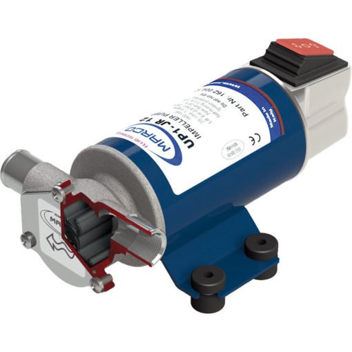 Marco UP1-JR Reversible impeller pump 28 l/min with on/off integrated switch (12 Volt) - Artnr: 16201112 3