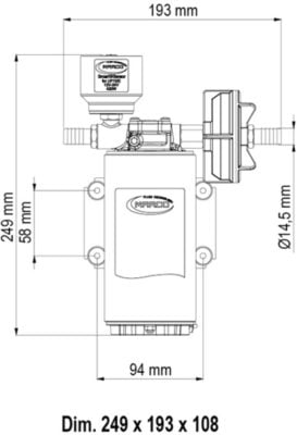 Marco UP10/E Electronic water pressure system 18 l/min - Artnr: 16440415 9