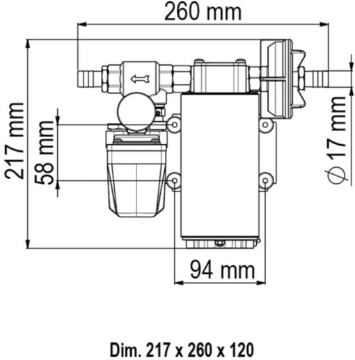 Marco UP12/A Water pressure system with pressure switch 36 l/min (24 Volt) - Artnr: 16468013 4