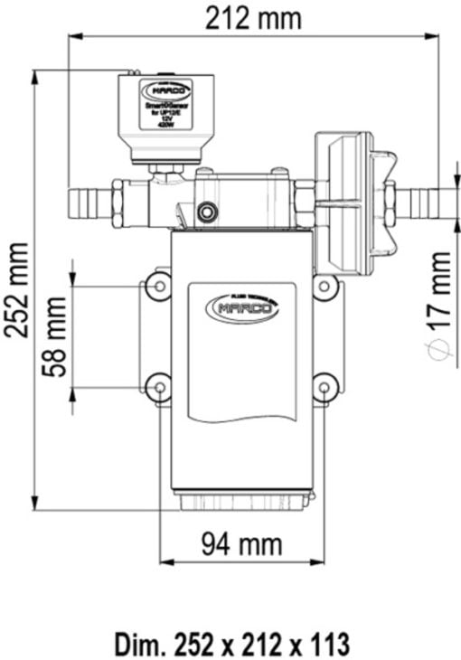 Marco UP12/E Electronic water pressure system 36 l/min - Artnr: 16468115 4