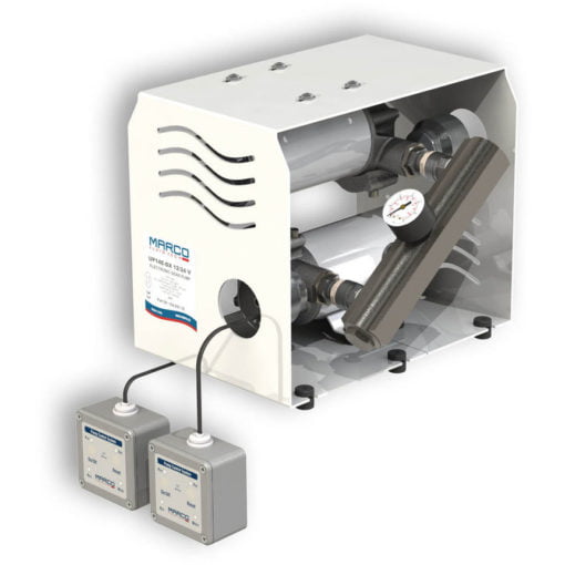 Marco UP14/E-DX 12/24V Electronic dual pump system + PCS 92 l/min - Artnr: 16469115 3