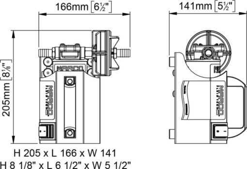 Marco UP3-CK Portable gear pump kit 15 l/min (12 Volt) - Artnr: 16400612 5