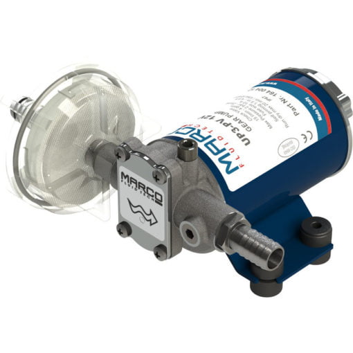 Marco UP3-PV PTFE Gear pump with check valve 15 l/min (12 Volt) - Artnr: 16400412 3