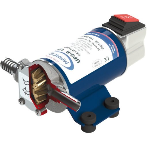 Marco UP3-R Gear pump 15 l/min with integr. reversible switch (12 Volt) - Artnr: 16400812 3