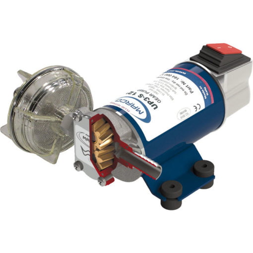 Marco UP3-S Gear pump 15 l/min with integrated on/off switch (12 Volt) - Artnr: 16400712 3
